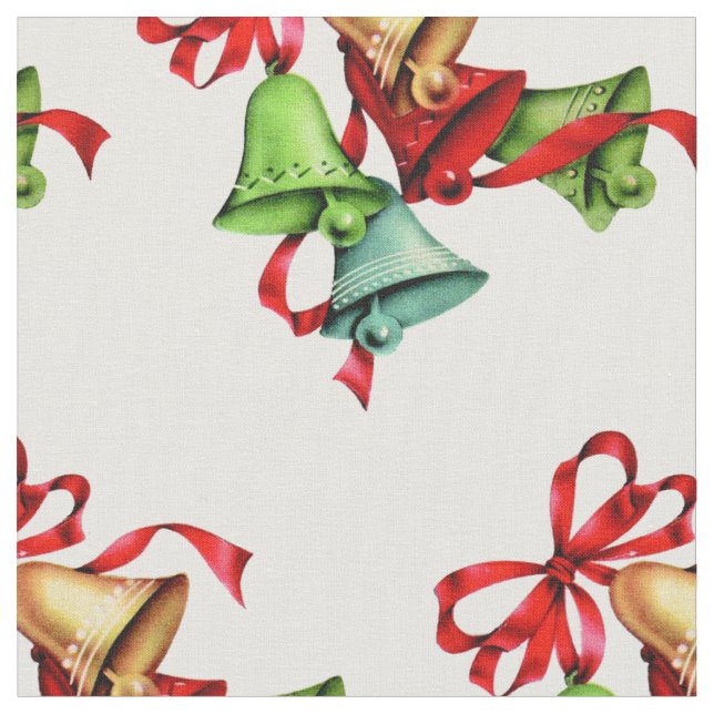 christmas bells fabric (Close Up)