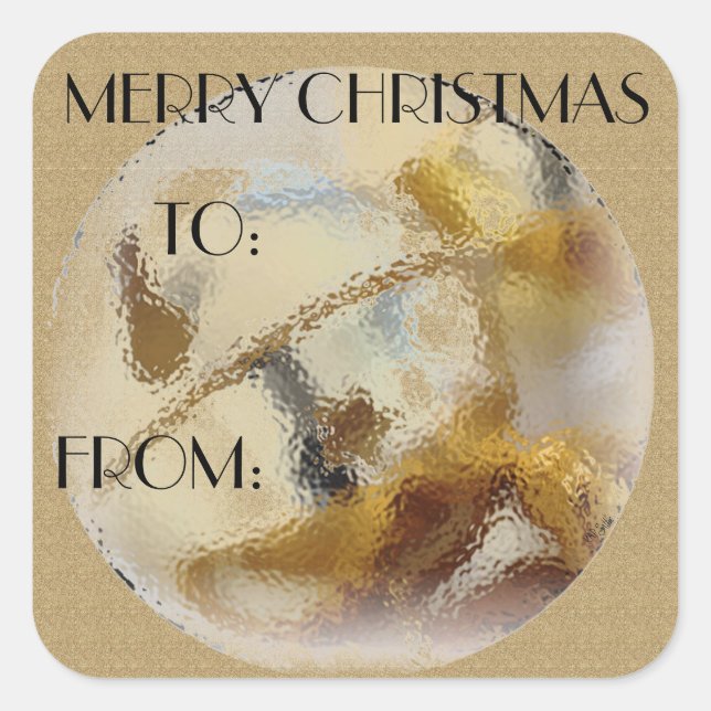 Christmas Bells Gift Label (Front)