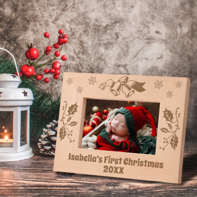 Christmas Bells Holly Leaves Snowflakes Custom Etched Frames (Creator Uploaded)