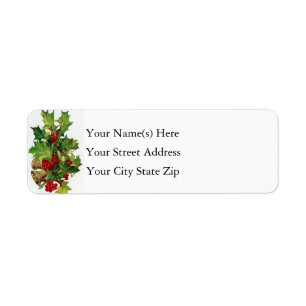 Christmas Bells & Holly Vintage