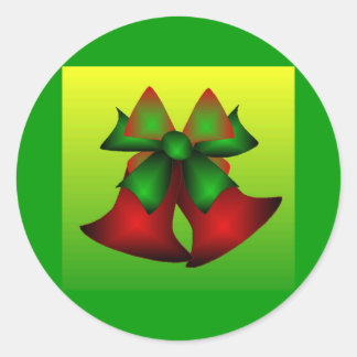 Christmas Bells I Classic Round Sticker