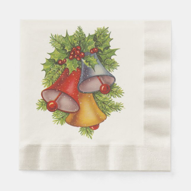 Christmas Bells Paper Napkins (Front)