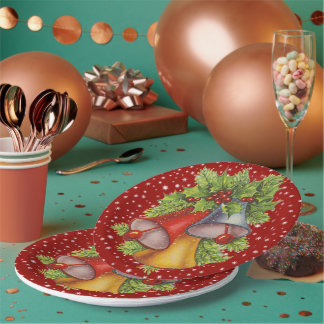 Christmas Bells  Paper Plates