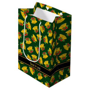 Christmas Bells Pattern Medium Gift Bag