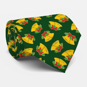 Christmas Bells Pattern Tie