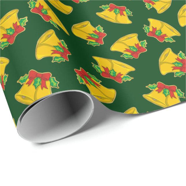 Christmas Bells Pattern Wrapping Paper (Roll Corner)