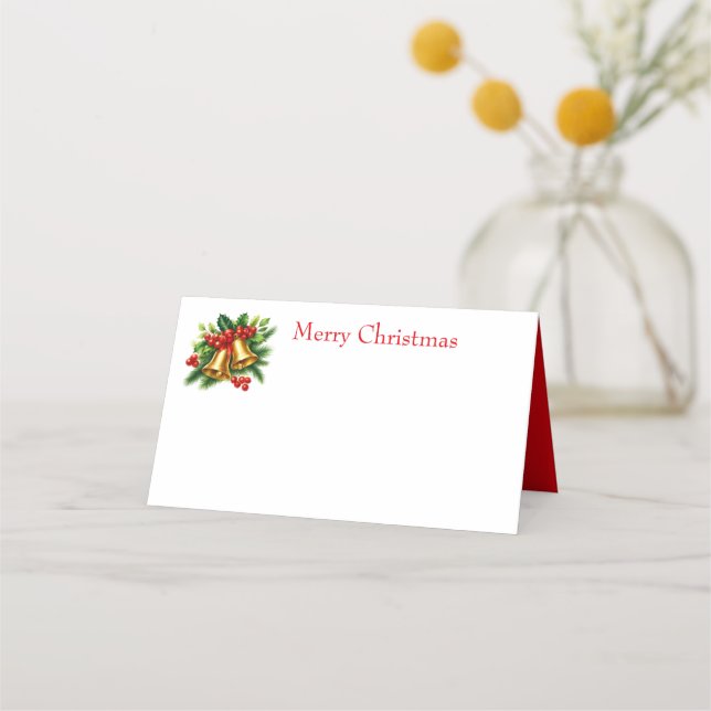 Christmas Bells Place Card (Front)