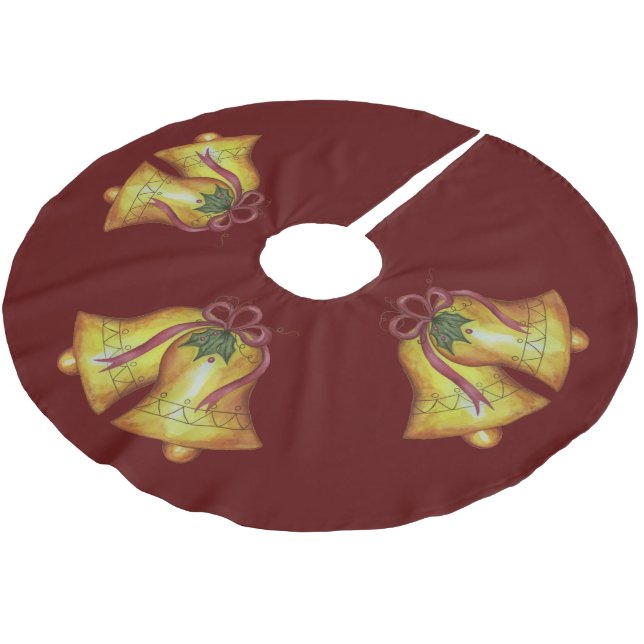 Christmas Bells Tree Skirt (Angled)