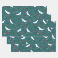 Christmas Beluga Whale Illustration Pattern