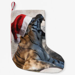 Christmas Bengal Tiger Small Christmas Stocking