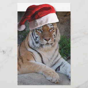 Christmas Bengal Tiger Stationery