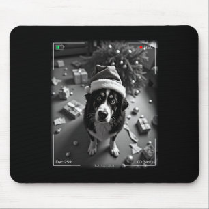 Christmas Bernese Mountain Dog Caught On Camera  Mouse Pad