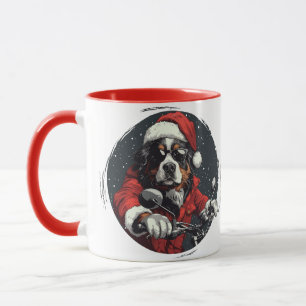 Christmas Bernese Mountain Dog Mug