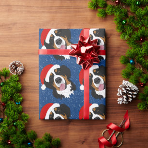 Christmas Bernese Mountain Dog  Wrapping Paper
