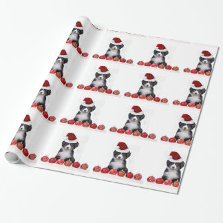 Christmas Bernese Mountain dog wrapping paper