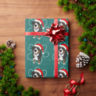 Christmas Bernese Mountain Dog  Wrapping Paper