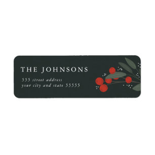 Christmas Berries Adresse de retour