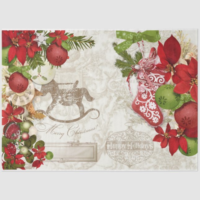 Christmas Berries Design Series 6 Tissue Paper (Front)