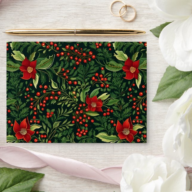 Christmas Berries Envelope (Wedding)