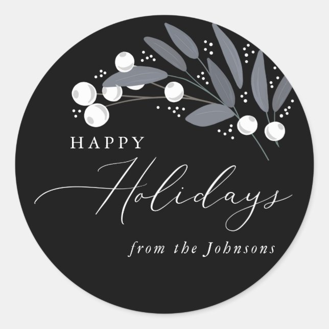 Christmas Berries Sticker (Front)