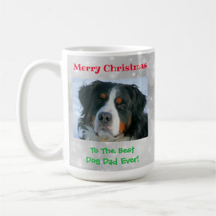 Christmas Best Dog Dad Ever Pet Photo Coffee Mug