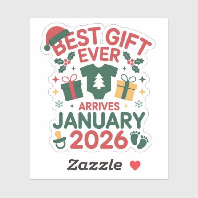 Christmas Best Gift Arrives January 2026 Couples (Sheet)