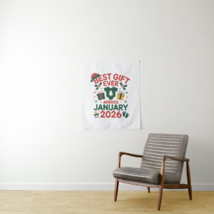 Christmas Best Gift Arrives January 2026 Couples Tapestry