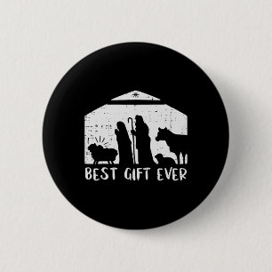 Christmas Best Gift Nativity Xmas Christian Men Wo 2 Inch Round Button