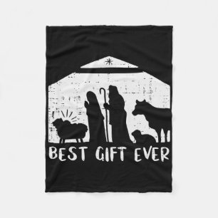 Christmas Best Gift Nativity Xmas Christian Men Wo Fleece Blanket