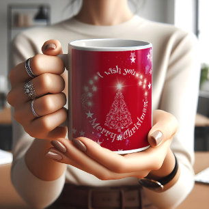 Christmas best wishes red Mug
