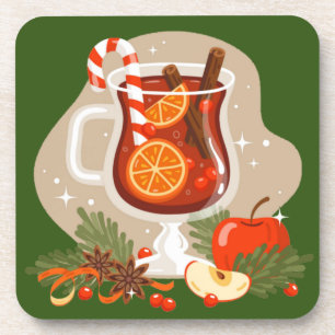 Christmas beverage coaster