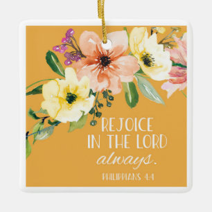 Christmas Bible Verse Ceramic Ornament