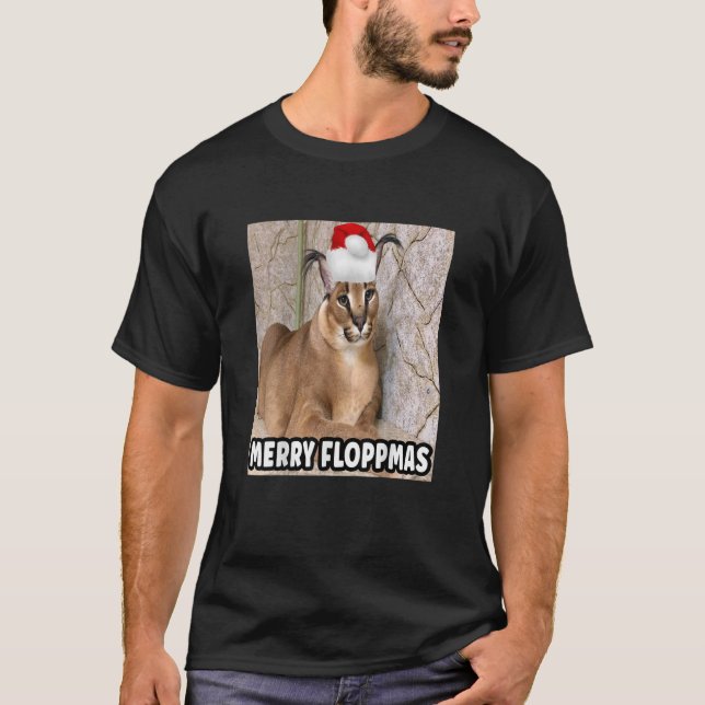 Christmas big floppa  T-Shirt (Front)