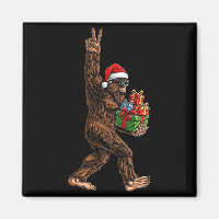 Christmas Bigfoot Santa Hat Funny Sasquatch Big Fo