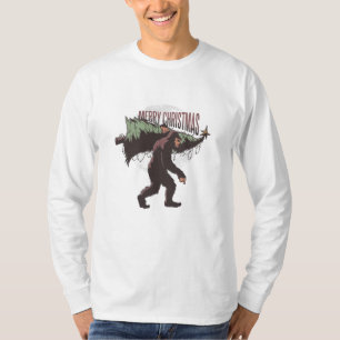 Christmas bigfoot T-Shirt