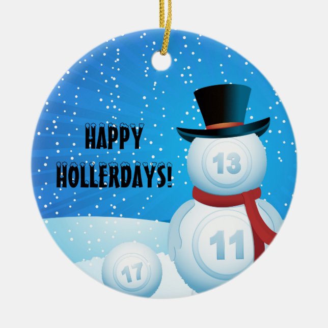Christmas Bingo Ornament (Front)