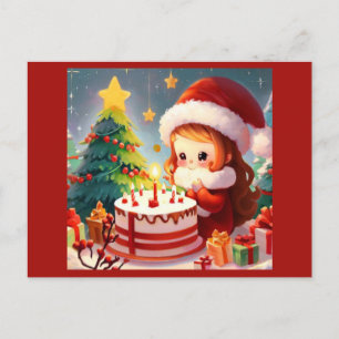 Christmas Birthday 1 Postcard