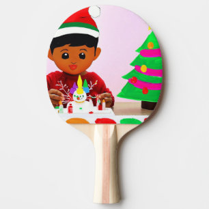 Christmas Birthday (4) Ping Pong Paddle