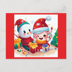 Christmas Birthday 5 Postcard