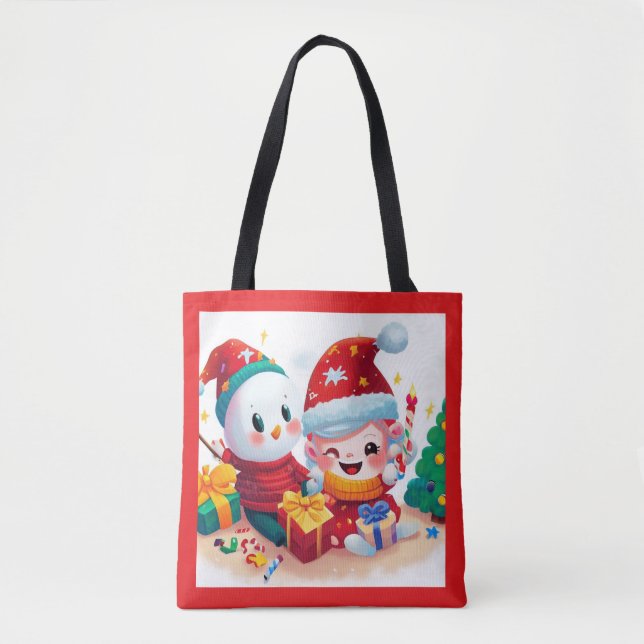 Christmas Birthday 5 Tote Bag (Front)