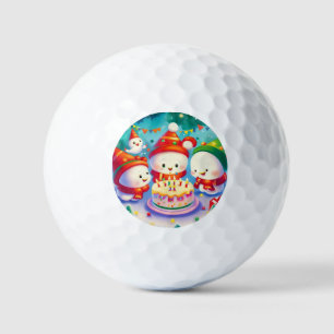 Christmas Birthday (6) Golf Balls