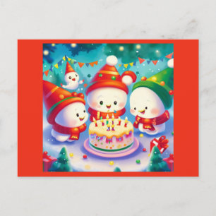 Christmas Birthday 6 Postcard
