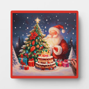 Christmas Birthday 9 Plaque