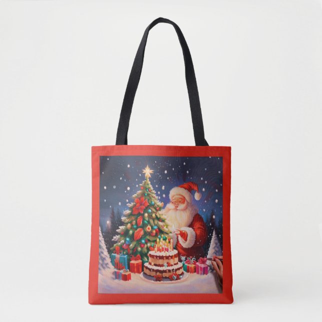 Christmas Birthday 9 Tote Bag (Front)