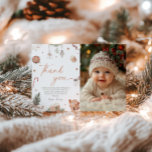 Christmas Birthday Photo Thank You Card<br><div class="desc">Show your appreciation with our Christmas Birthday Photo Thank You Card. This festive card features holiday-themed designs with space for a personalized photo, making it perfect for thanking guests after a Christmas-themed birthday celebration. Ideal for adding a personal touch, it captures the joy of the season while sharing your gratitude....</div>