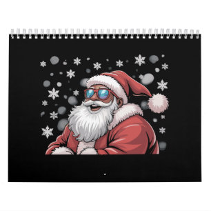 Christmas Black African American Santa Xmas Calendar