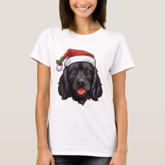 Christmas black Cocker Spaniel T-shirt