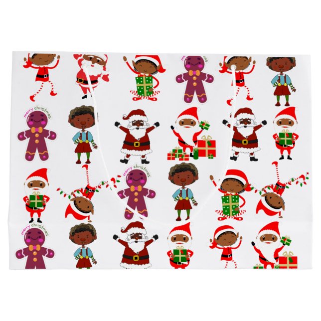 Christmas Black Gift Bag (Back)