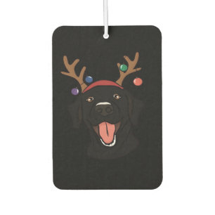 Christmas Black Lab Essential T-Shirt Air Freshener