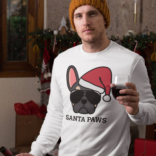 Christmas Black Tan French Bulldog Sweatshirt